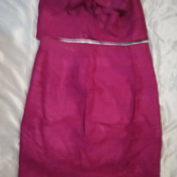 handmade two-piece women's thin strap burgund top size2XL-3XL skirt sizeXL boho - Picture 9 of 10